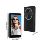 Specchio magnetico per schermo del telefono, fotocamera posteriore wireless, display per selfie