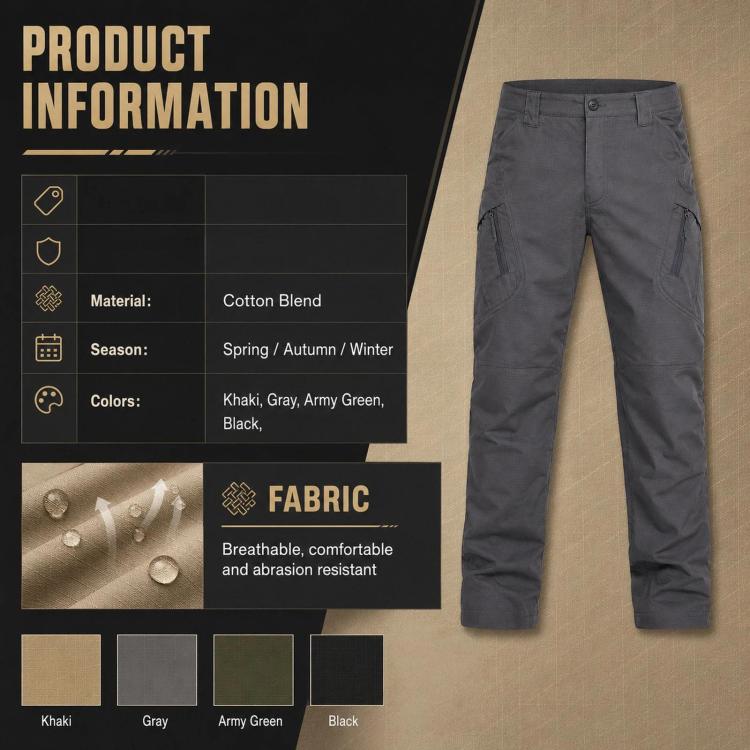 Pantaloni lunghi da trekking uomo resistenti e traspiranti