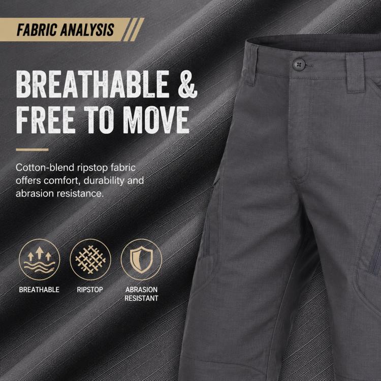 Pantaloni lunghi da trekking uomo resistenti e traspiranti