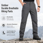Pantaloni lunghi da trekking uomo resistenti e traspiranti