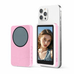 Dispositivo wireless per la duplicazione dello schermo posteriore dello smartphone con luce di riempimento, Bluetooth per esterni, display magnetico per selfie