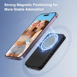 Dispositivo wireless per la duplicazione dello schermo posteriore dello smartphone con luce di riempimento, Bluetooth per esterni, display magnetico per selfie