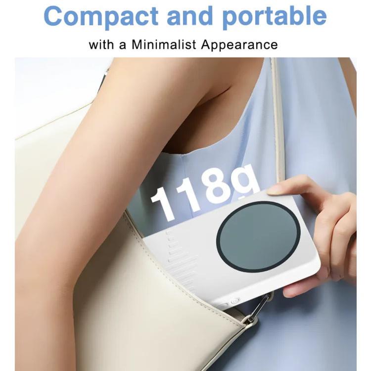 Dispositivo wireless per la duplicazione dello schermo posteriore dello smartphone con luce di riempimento, Bluetooth per esterni, display magnetico per selfie
