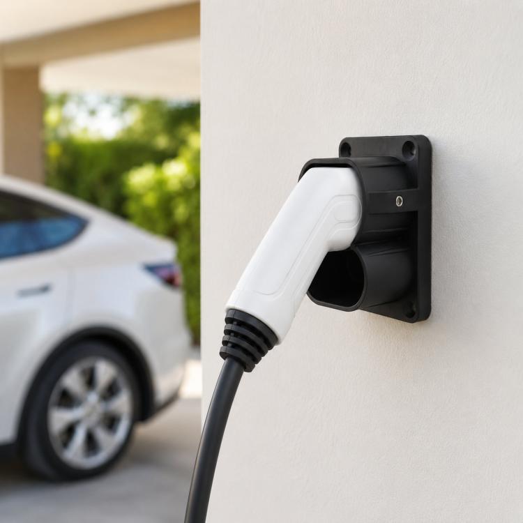 Staffa per connettore ricarica CCS2 veicoli elettrici UE
