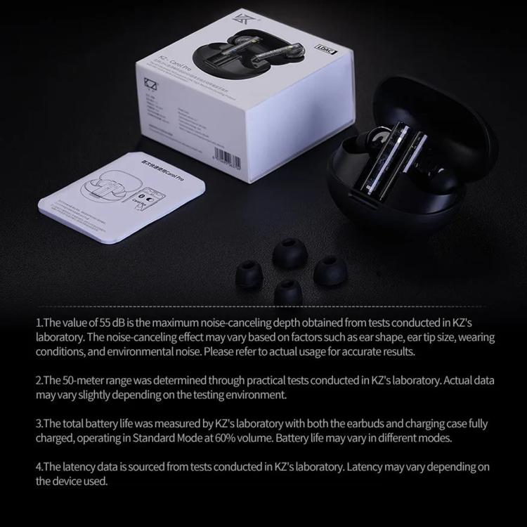 Auricolari Bluetooth KZ-Carol Pro con cancellazione attiva del rumore (ANC), Carol Pro