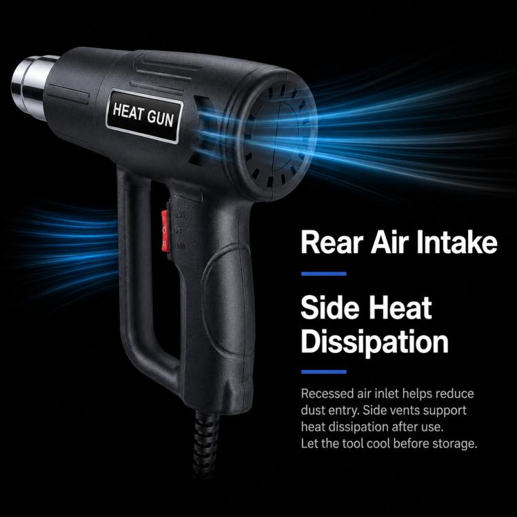 Pistola termica elettrica da 2000 W per oscuramento vetri auto.