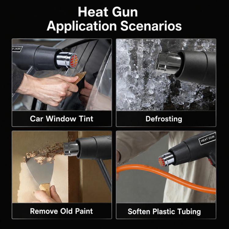 Pistola termica elettrica da 2000 W per oscuramento vetri auto.
