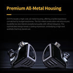 Auricolari in-ear dinamici KZ ZVX PRO con cavo da 1,2 m, bassi profondi e audio Hi-Fi per monitoraggio., Standard, With Mic