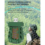 Repellente per zanzare portatile riscaldato tramite USB, ideale per il campeggio all'aperto.