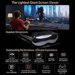 Visore VR intelligente 4K Ultra HD con proiezione 3D da 1.000 pollici, visore da gioco universale, WIFI Orange, WIFI Black, DP Orange, DP Black, WIFI Orange+TX Cable, WIFI Black+TX Cable, DP Orange+HDMI To DP cable, DP Black+HDMI To DP cable