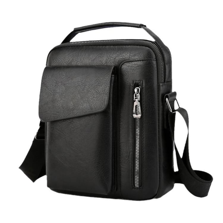 Borsa a tracolla da uomo vintage, borsa a tracolla casual di grande capacità
