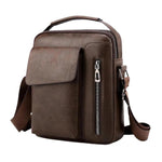 Borsa a tracolla da uomo vintage, borsa a tracolla casual di grande capacità