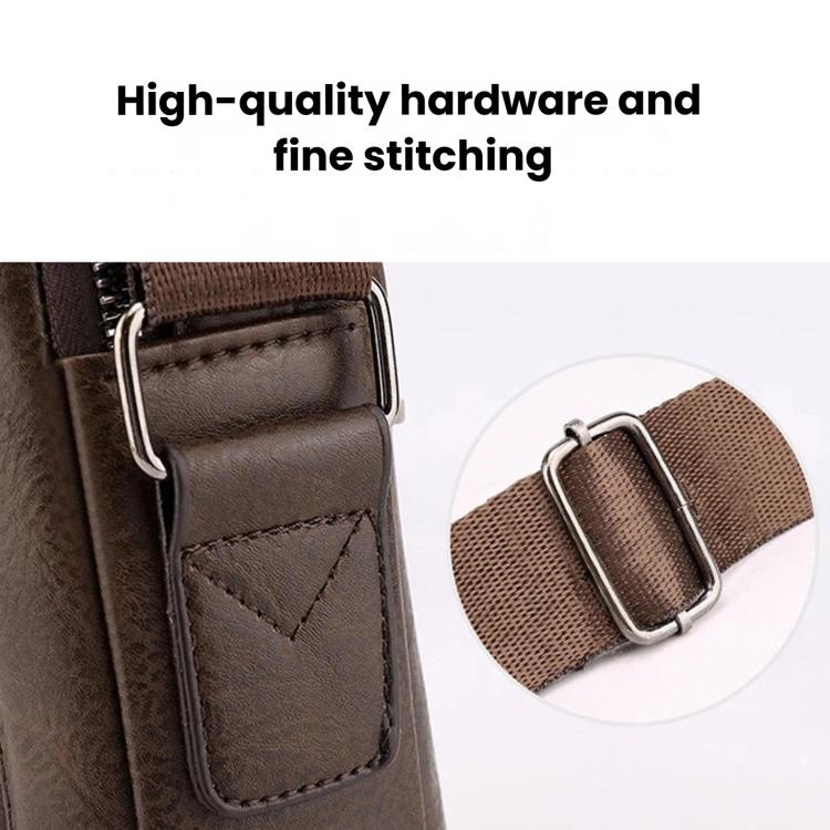 Borsa a tracolla da uomo vintage, borsa a tracolla casual di grande capacità
