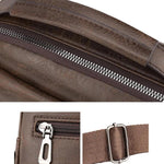 Borsa a tracolla da uomo vintage, borsa a tracolla casual di grande capacità