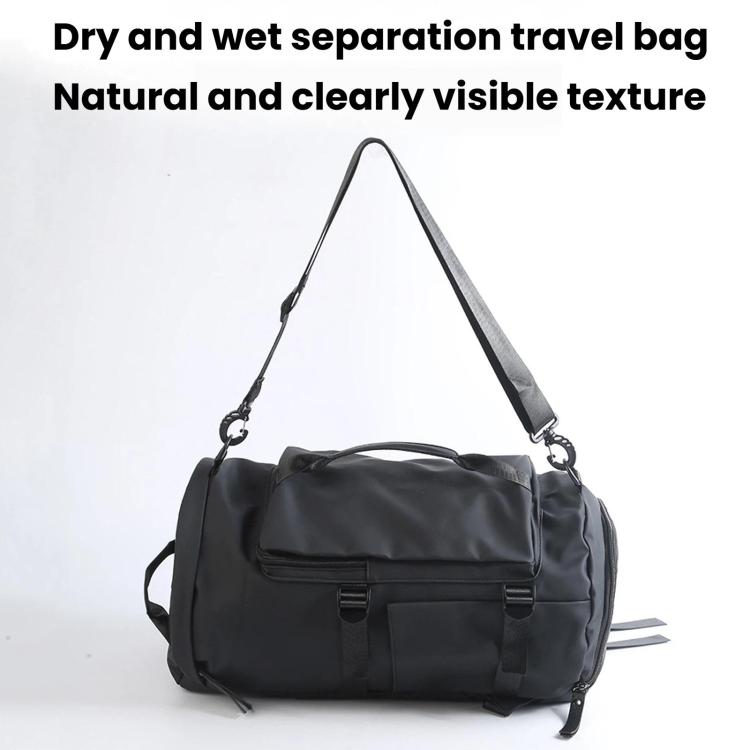 Borsa da viaggio con scomparti separati per liquidi e asciutti, borsa a mano portatile di grande capacità con possibilità di trasporto a tracolla o a mano.
