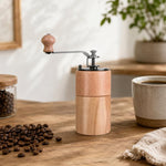 Macinacaffè manuale piccolo, portatile e regolabile, Beechwood Small, Beechwood Large, Black Walnut Small, Black Walnut Large, Beechwood Long, Oak Natural Color, Oak Coffee Color