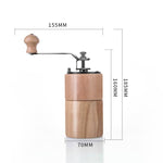 Macinacaffè manuale piccolo, portatile e regolabile, Beechwood Small, Beechwood Large, Black Walnut Small, Black Walnut Large, Beechwood Long, Oak Natural Color, Oak Coffee Color