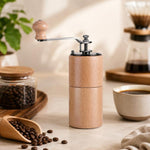 Macinacaffè manuale piccolo, portatile e regolabile, Beechwood Small, Beechwood Large, Black Walnut Small, Black Walnut Large, Beechwood Long, Oak Natural Color, Oak Coffee Color