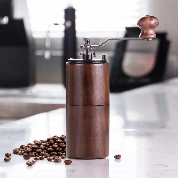 Macinacaffè manuale piccolo, portatile e regolabile, Beechwood Small, Beechwood Large, Black Walnut Small, Black Walnut Large, Beechwood Long, Oak Natural Color, Oak Coffee Color