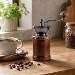 Macinacaffè manuale piccolo, portatile e regolabile, Beechwood Small, Beechwood Large, Black Walnut Small, Black Walnut Large, Beechwood Long, Oak Natural Color, Oak Coffee Color