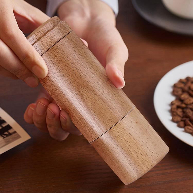 Macinacaffè manuale piccolo, portatile e regolabile, Beechwood Small, Beechwood Large, Black Walnut Small, Black Walnut Large, Beechwood Long, Oak Natural Color, Oak Coffee Color