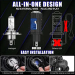 Faro anteriore ad alta potenza da 50 W per moto, modello N13, con connessione diretta.