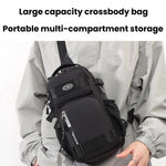 Borsa sportiva portatile da uomo, borsa a tracolla casual di grande capacità