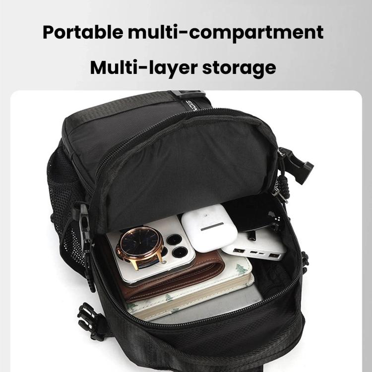 Borsa sportiva portatile da uomo, borsa a tracolla casual di grande capacità