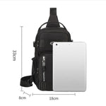 Borsa sportiva portatile da uomo, borsa a tracolla casual di grande capacità