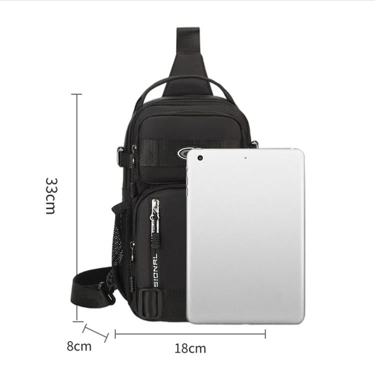 Borsa sportiva portatile da uomo, borsa a tracolla casual di grande capacità
