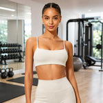 Top yoga donna asciugatura rapida con spalline S-XL