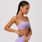 Top yoga donna asciugatura rapida con spalline S-XL