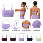 Top yoga donna asciugatura rapida con spalline S-XL