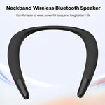 Altoparlante Bluetooth wireless a fascia da collo, portatile, per sport all'aria aperta e corsa.