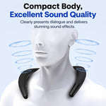 Altoparlante Bluetooth wireless a fascia da collo, portatile, per sport all'aria aperta e corsa.