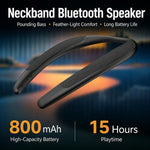Altoparlante Bluetooth wireless a fascia da collo, portatile, per sport all'aria aperta e corsa.
