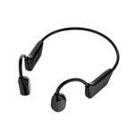 Auricolari a conduzione ossea HD con riduzione del rumore, design aperto, wireless Bluetooth, per apparecchi acustici., Black