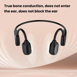 Auricolari a conduzione ossea HD con riduzione del rumore, design aperto, wireless Bluetooth, per apparecchi acustici., Black