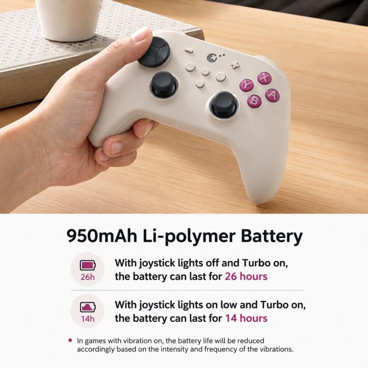 Controller wireless GuliKit TT MAX con joystick TMR regolabili a 720 gradi e gamepad con motore a levitazione magnetica per Switch/Switch 2, PC e iOS., TT MAX Black, TT MAX Grey