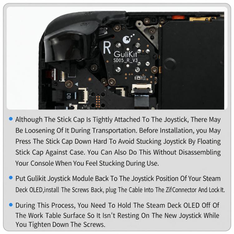 Joystick elettromagnetico di ricambio per Steam Deck OLED