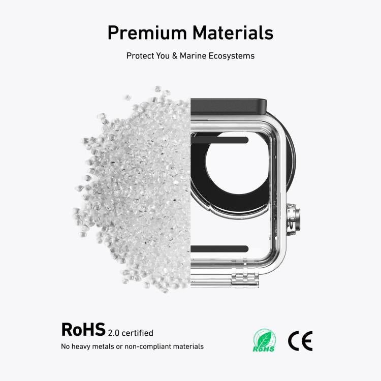 Custodia impermeabile TELESIN 60m per DJI Osmo Nano IPX8, custodia subacquea antiappannamento per action camera.