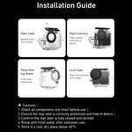 Custodia impermeabile TELESIN 60m per DJI Osmo Nano IPX8, custodia subacquea antiappannamento per action camera.