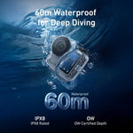 Custodia impermeabile TELESIN 60m per DJI Osmo Nano IPX8, custodia subacquea antiappannamento per action camera.