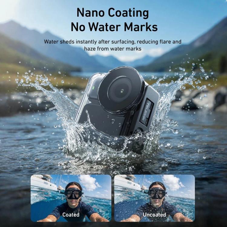 Custodia impermeabile TELESIN 60m per DJI Osmo Nano IPX8, custodia subacquea antiappannamento per action camera.