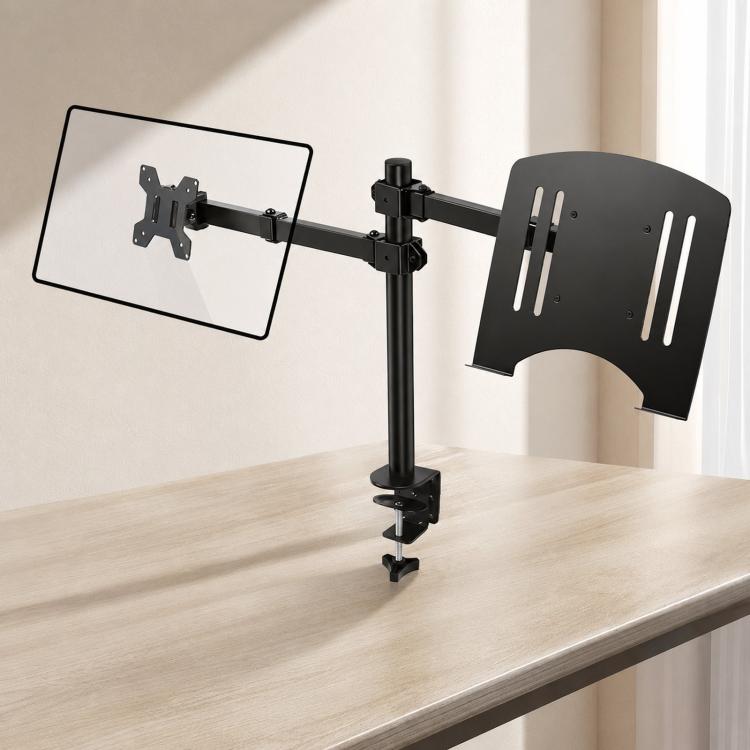 10-32 Inch Desktop Monitor Cantilever Lifting And Rotating Tray Stand, ZX-MT025S
