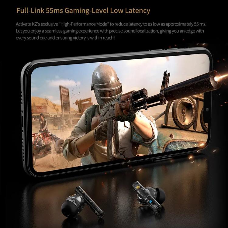 Auricolari Bluetooth KZ-Carol con riduzione attiva del rumore, tecnologia Hi-Fi ANC (Active Noise Cancellation), auricolari TWS., Carol