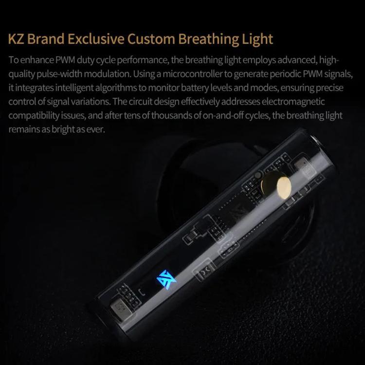 Auricolari Bluetooth KZ-Carol con riduzione attiva del rumore, tecnologia Hi-Fi ANC (Active Noise Cancellation), auricolari TWS., Carol