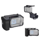 Per DJI Action 6 TELESIN Set di impugnature per fotografia di strada Gabbia per fotocamera in lega di alluminio Impugnatura manuale, For DJI Action 6