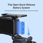 Per DJI Action 6 TELESIN Set di impugnature per fotografia di strada Gabbia per fotocamera in lega di alluminio Impugnatura manuale, For DJI Action 6