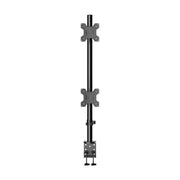 Dual-screen Monitor Mount No-drill Rotating Stand Height Adjustable Base, ZX-MT028